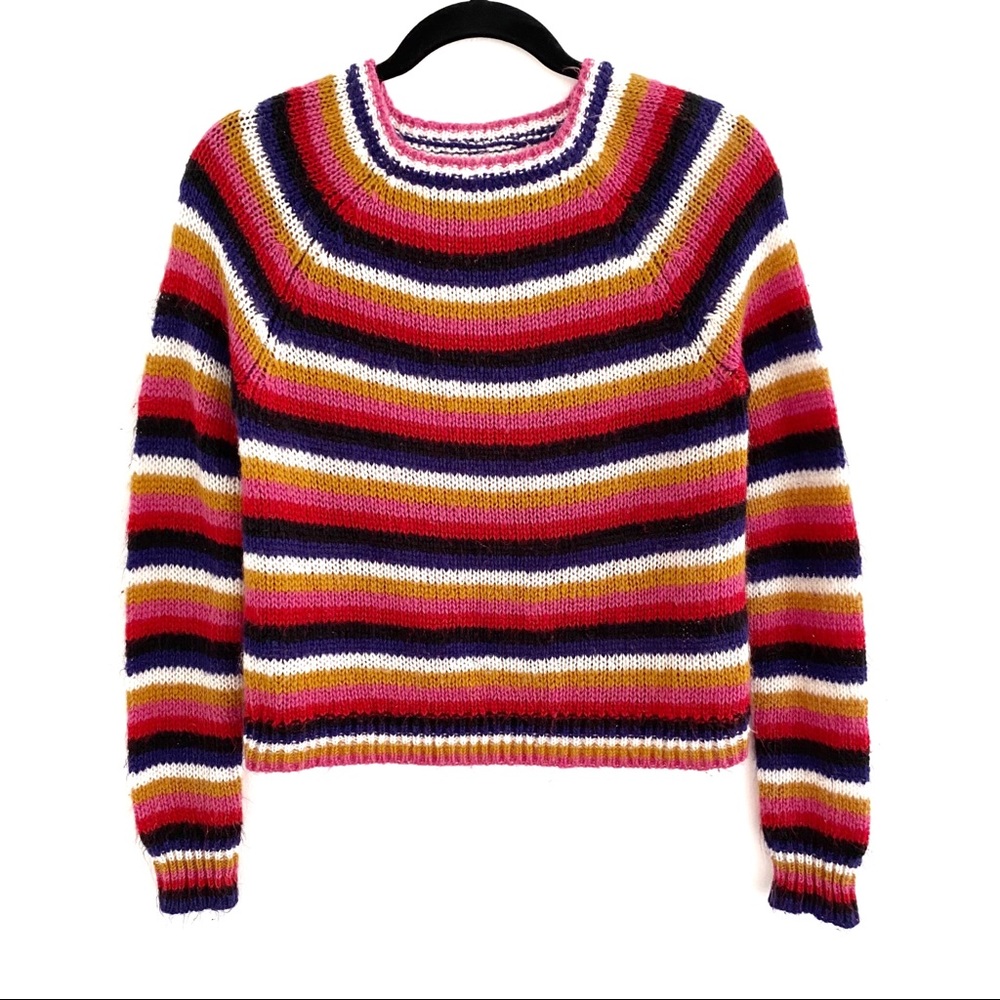 ARIZONA Jean Co Stripped Pullover Sweater Size M
